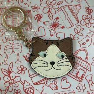 Vendula London Calico Cat keychain/charm